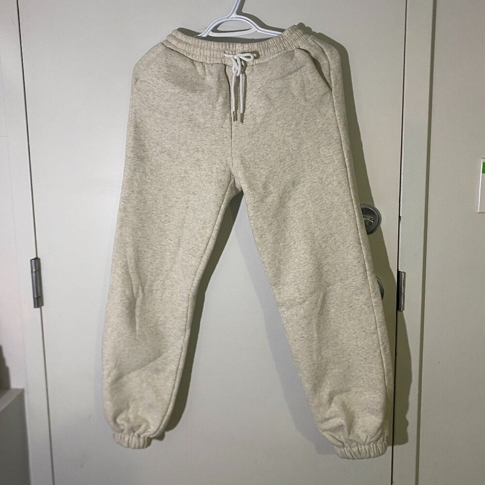 Low Rise Plain Straight-Fit Sweatpants